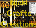 Happy 40th Birthday Chip Bag (Gold,Black&butterflies)