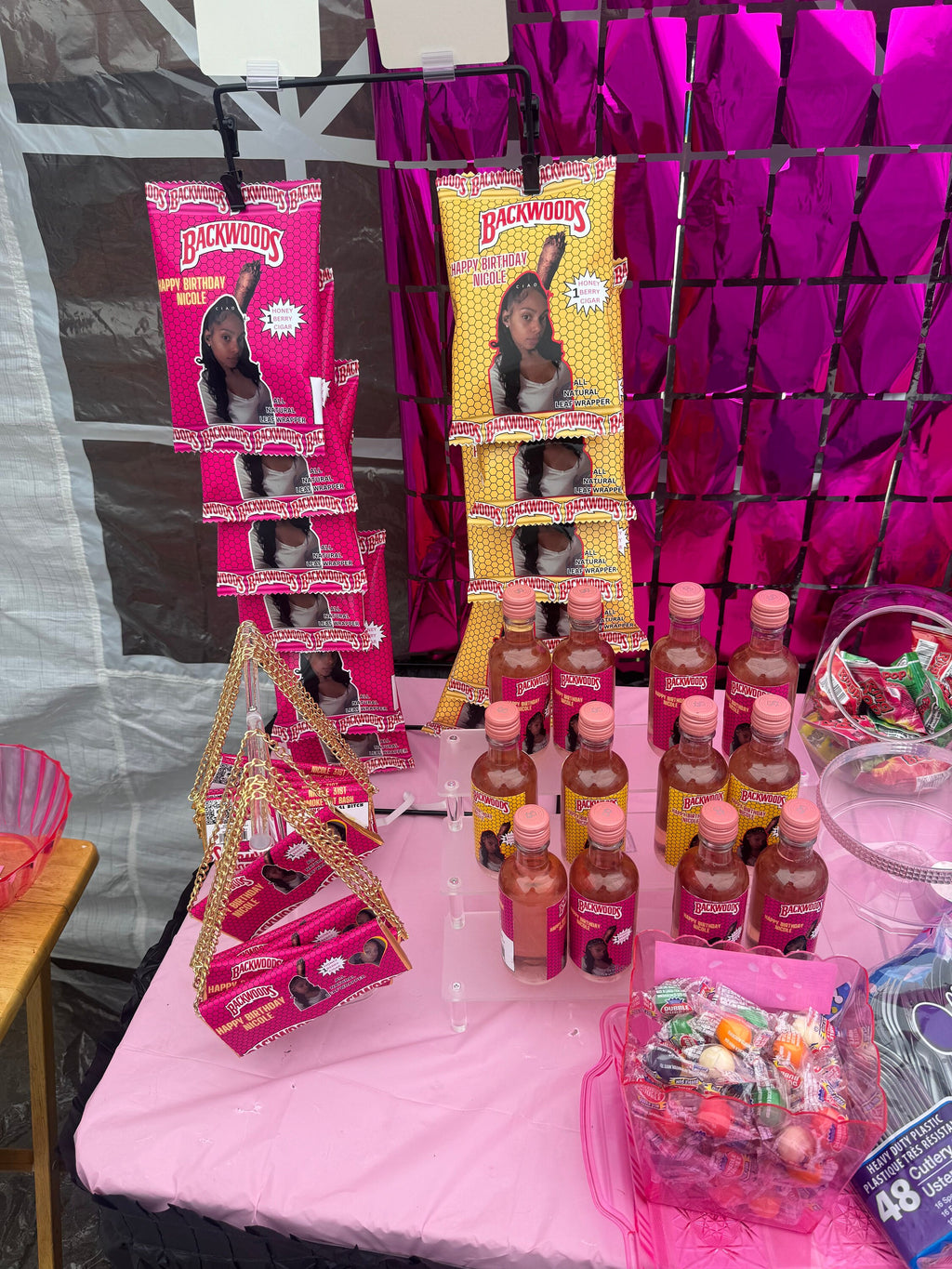 Backwood Barbie Chip bag Party Favor