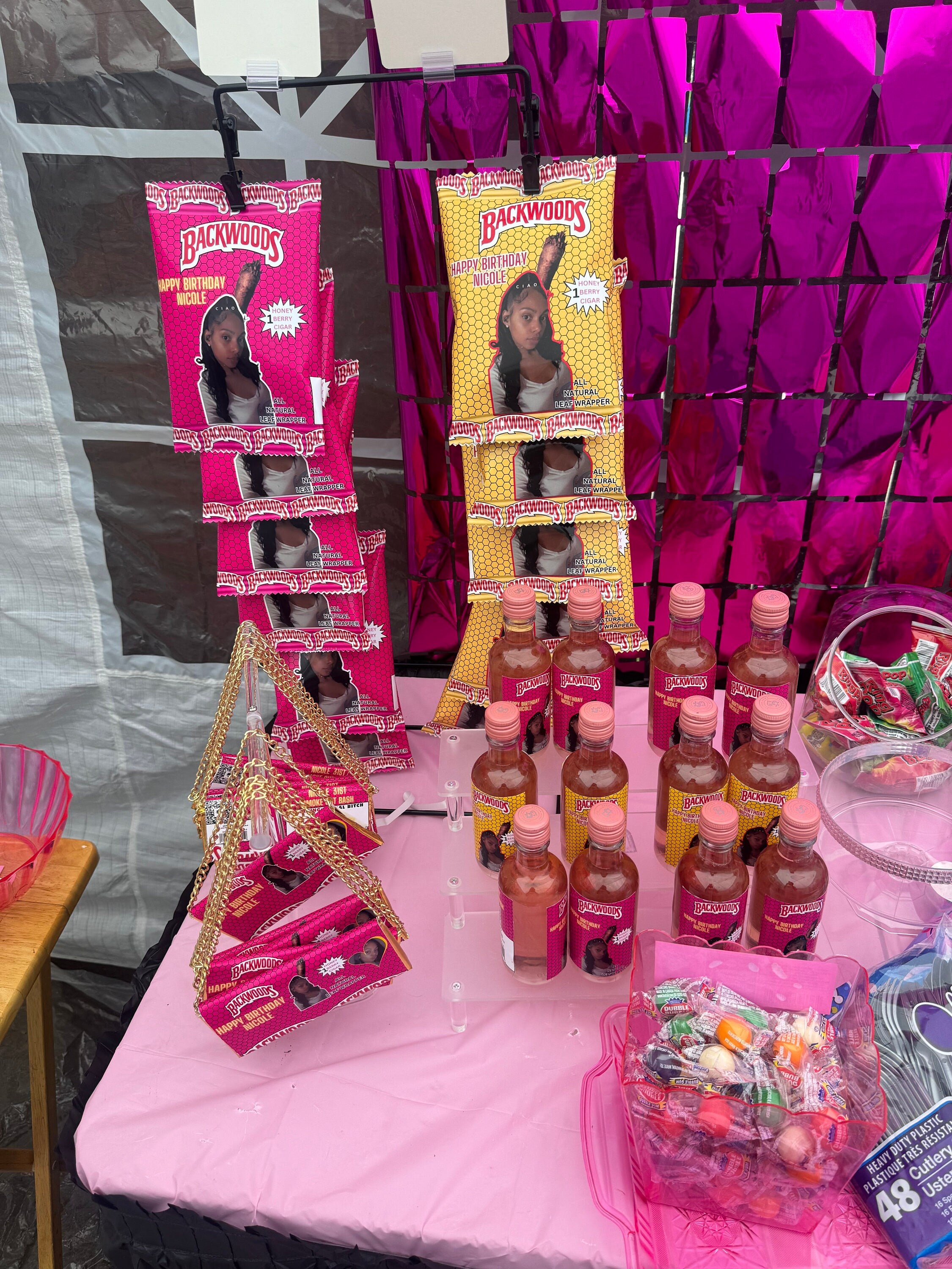 Backwood Barbie Chip bag Party Favor