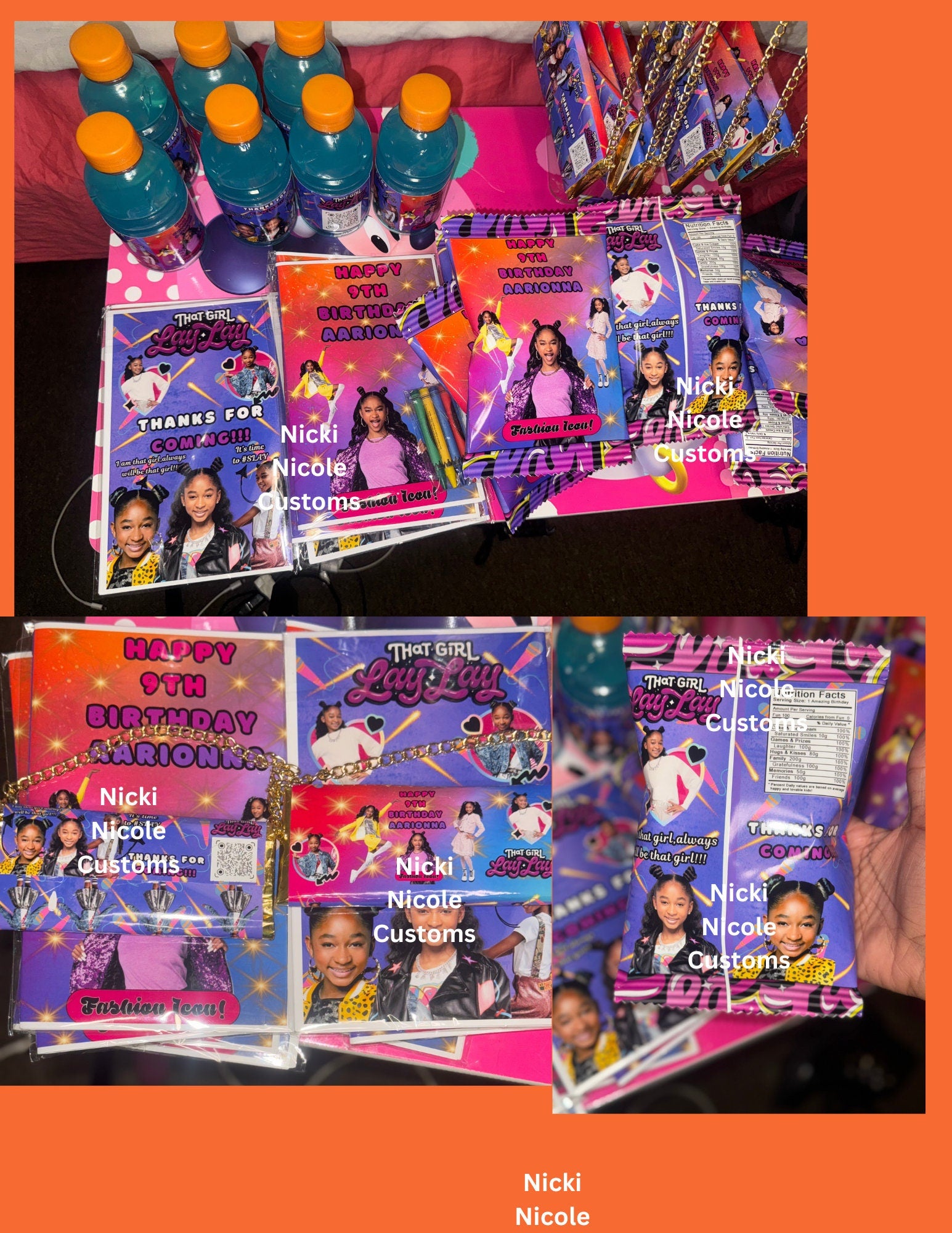 Editable Party Favor Lay Lay Party Favor Bundle