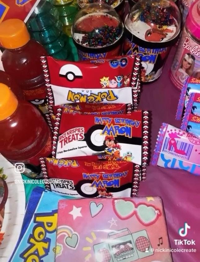 Editable Pokemon Party Bundle of of 6