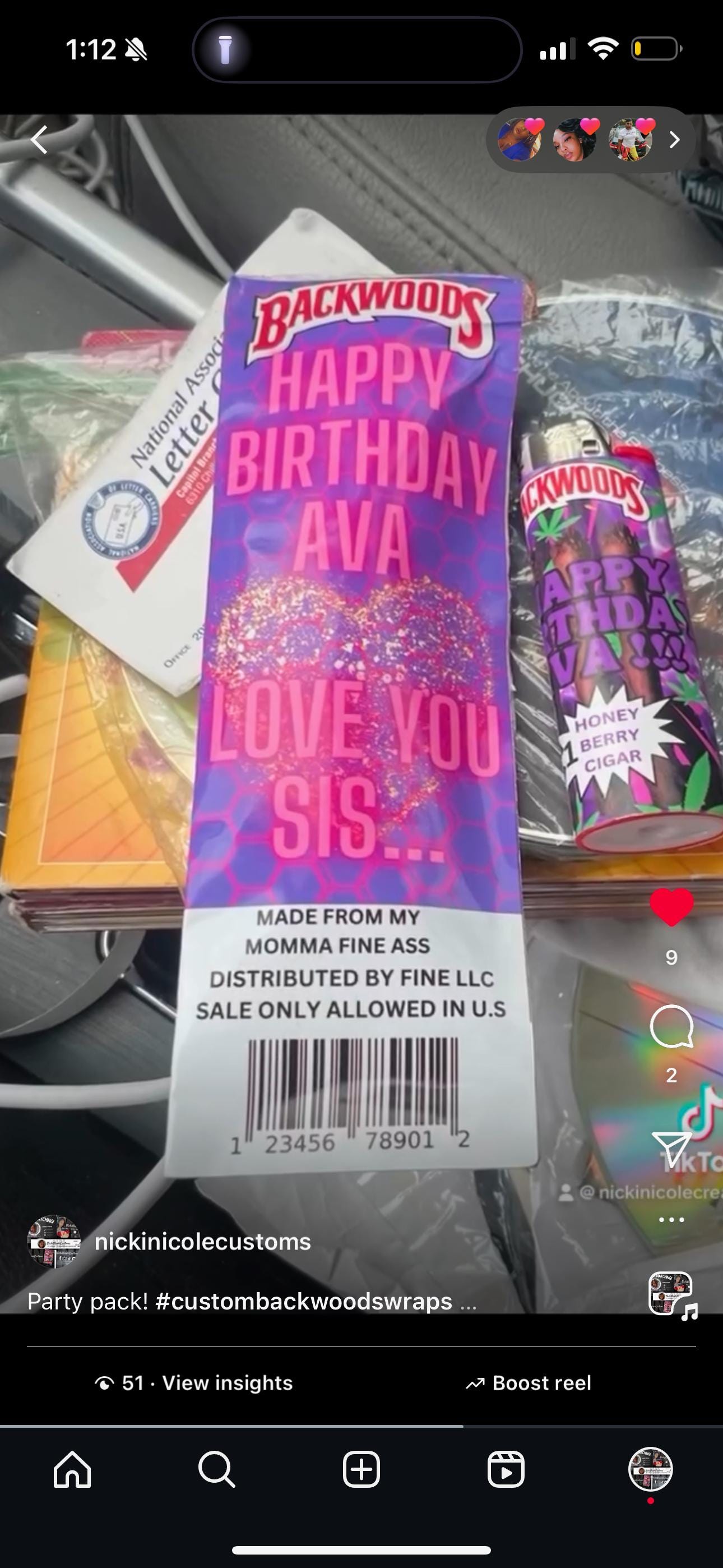 Backwood Party Favor Bundle Of 3(PURPLE)