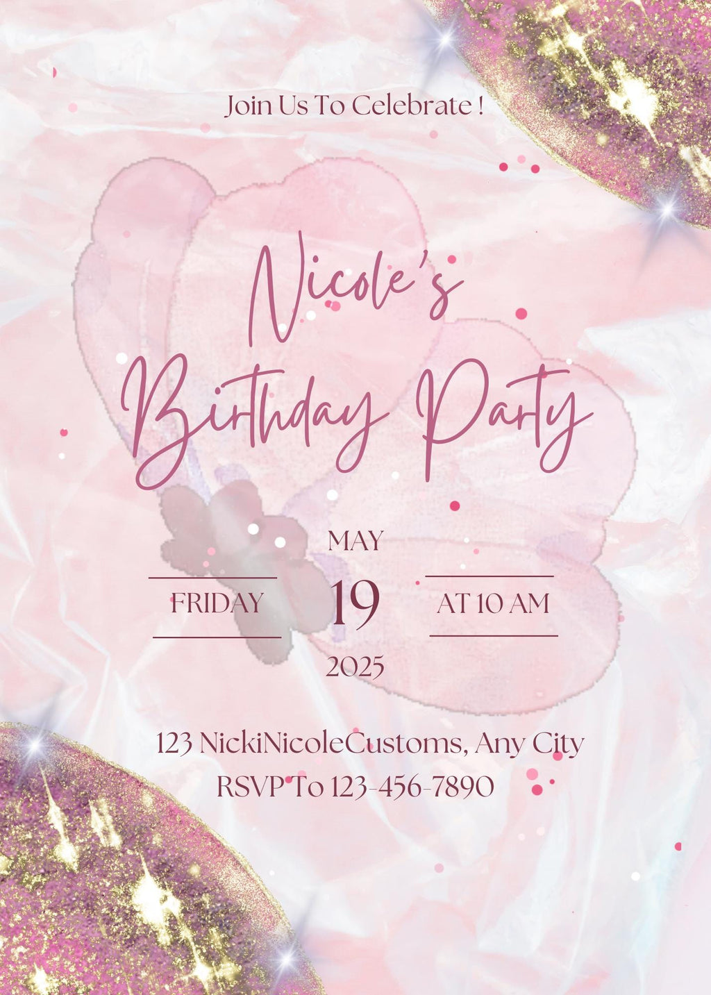 Elegant Video Invitation Editable