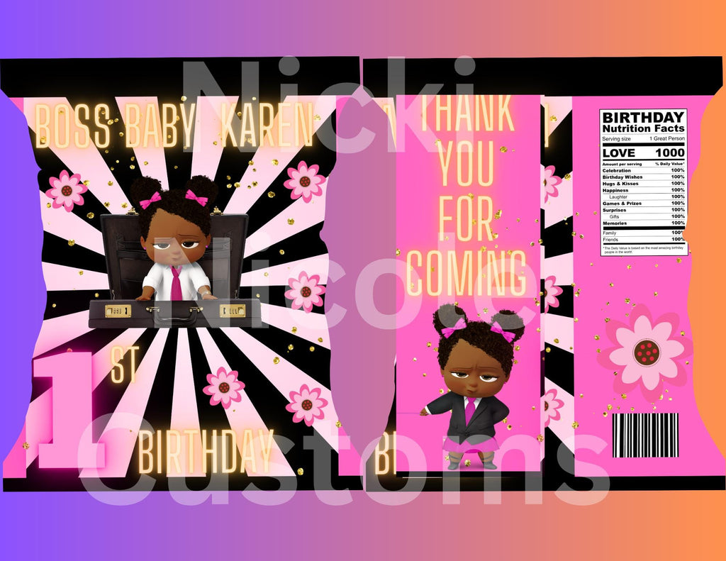 Boss Baby Party Bundle Of 8