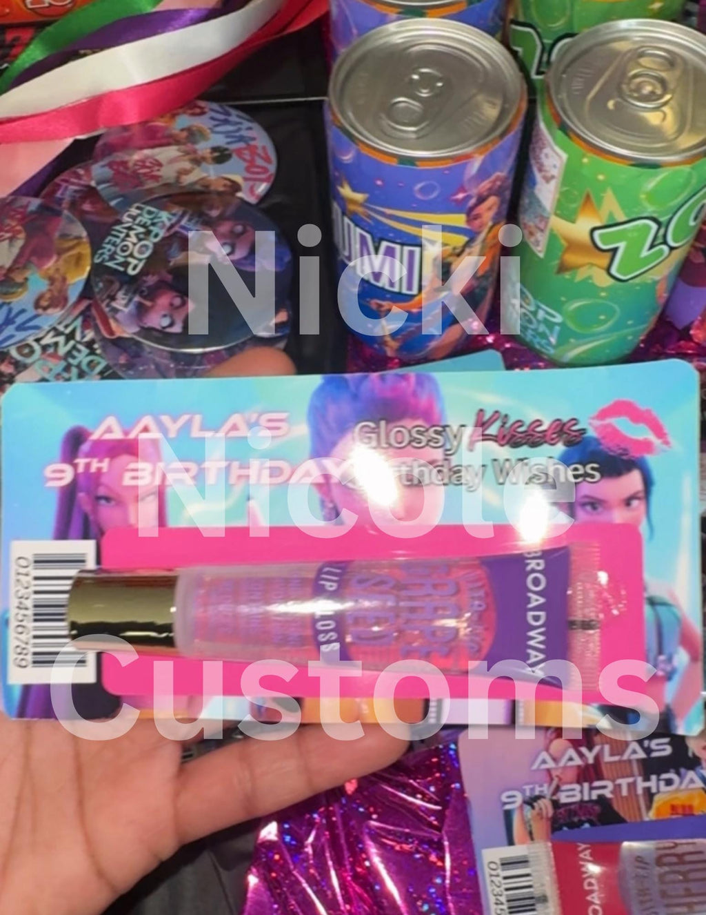 K Pop Huntrix Lip Gloss Template