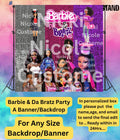 Custom Backdrop Banner, Kids Banner Backdrop, Party Backdrop, Bratz