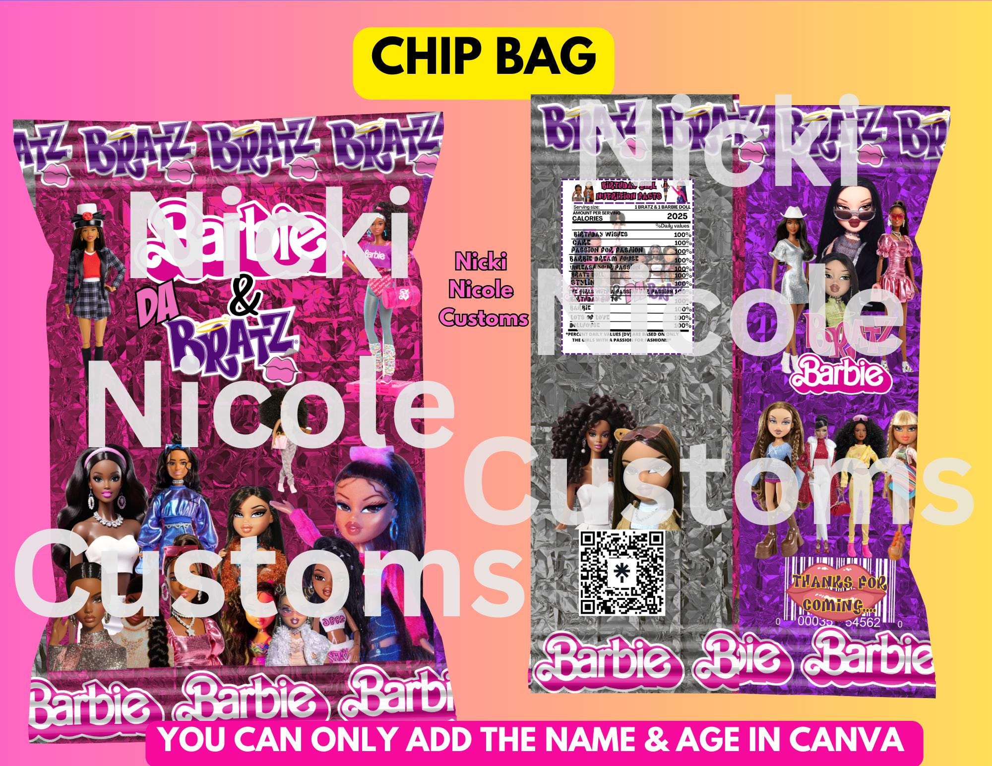 Barbie Bratz Party Favor Bundle #2
