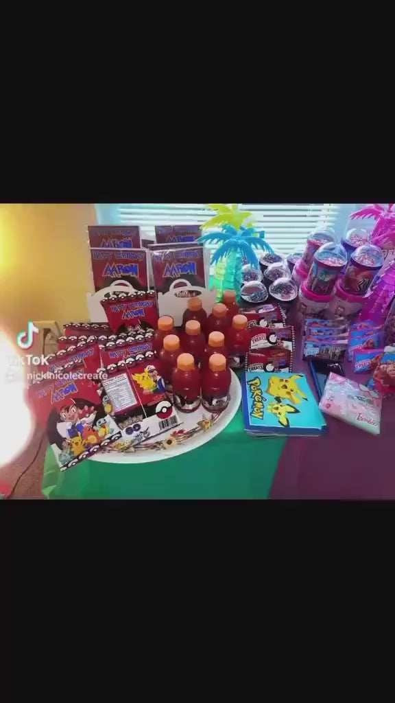 Editable Pokemon Party Bundle of of 6
